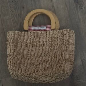 Vintage Tommy Hilfiger Basket Bag with Gingam Details